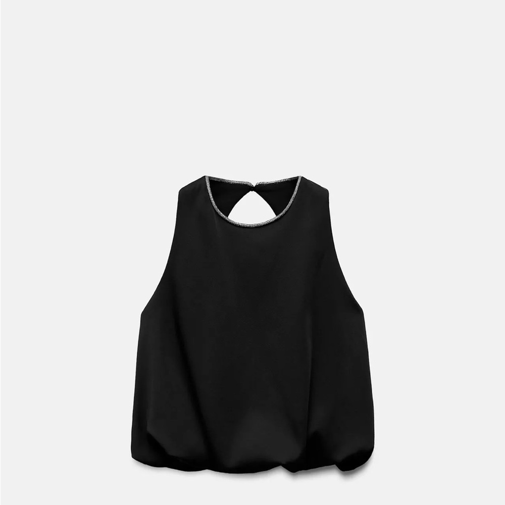 Zara Black Sleeveless Tank Top
